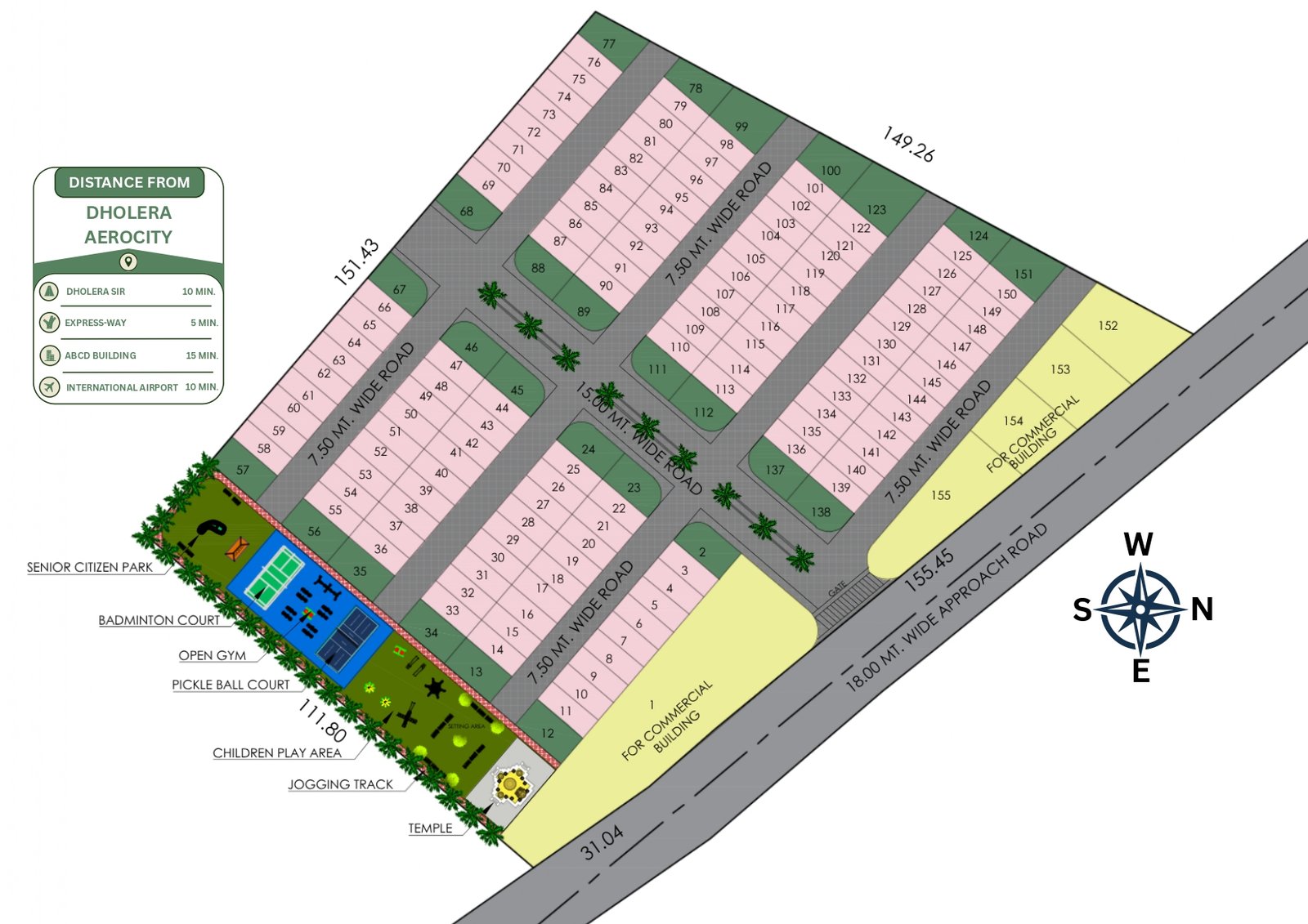 Dholera Aerocity Master Plan - Project Plotting Map